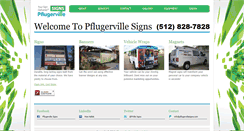 Desktop Screenshot of pflugervillesigns.com