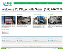 Tablet Screenshot of pflugervillesigns.com